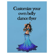 Pisces Belly Dancer Flyer Design