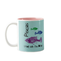 Pisces Big Fish Birthday Mug (Mod)