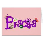 Pisces Flowers cards