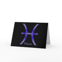 Pisces Greeting Card- Blank