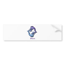 Pisces Sign Bumper Sticker