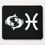 Pisces with Symbol mousepads