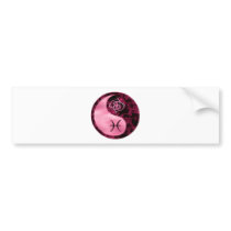 Pisces Yin Yang Bumper Stickers