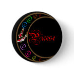 Pisces Zodiac Moon buttons
