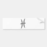 Pisces, Zodiac Sign Bumper Sticker