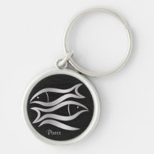 Pisces Zodiac Sign Keychains
