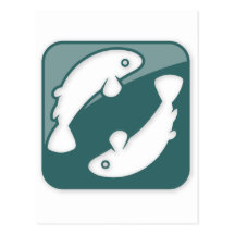 Pisces Zodiac Sign Postcard