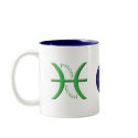 Pisces Zodiac Symbol Mug
