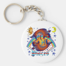 Pisces-Zodiac-V-1 Key Chains