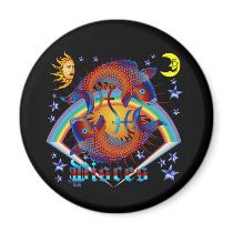 Pisces-Zodiac-V-1 Fridge Magnet