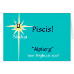 Piscis Zodiac Sign- Customised - Customised cards