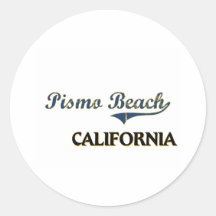 Pismo Beach California City Classic Round Sticker