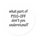 Piss Off stickers