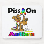 Piss On Autism (puzzle Text) mousepads