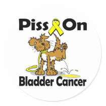 Piss On Bladder Cancer Stickers