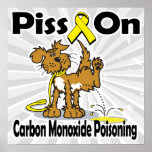 Piss On Carbon Monoxide Poisoning Poster
