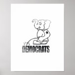 Piss on democrats Faded.png Poster