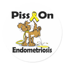 Piss On Endometriosis Stickers