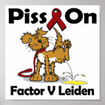 Piss On Factor V Leiden posters