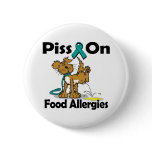 Piss On Food Allergies buttons