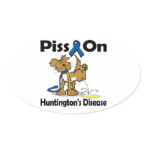 Piss On Huntingtons Disease Sticker