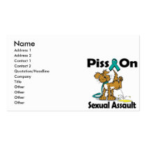 Piss On Sexual Assault Business Card Template