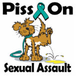 Piss On Sexual Assault photo sculptures