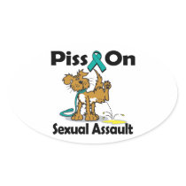 Piss On Sexual Assault Stickers