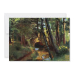 Pissarro painting small bridge Pontoise France art invitations