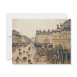 Pissarro's Place du Théâtre Français, Paris: Rain invitations