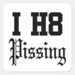 pissing stickers