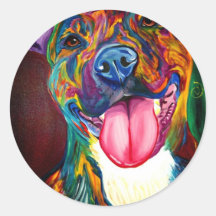 Pit Bull #2 Round Sticker