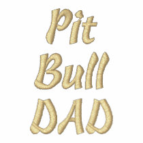 Pit Bull DAD Embroidered Polo Shirt
