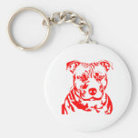 PIT BULL HEAD KEYCHAINS