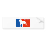 Pit Bull Major League Dog Bumper Sticker
