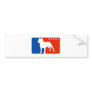 Pit Bull Major League Dog Bumper Sticker