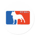 Pit Bull Major League Dog Sticker