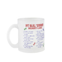 PIT BULL TERRIER Property Laws 2 Coffee Mugs