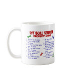 PIT BULL TERRIER Property Laws 2 Coffee Mugs