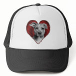 Pit Bull with Heart Mesh Hats