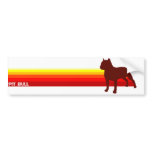 Pit Bull With Stripes Bumper Sticker
