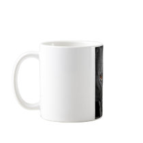 Pit Bull's Eyes (Black and white, colour) Mug