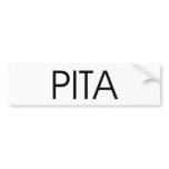 PITA BUMPER STICKER