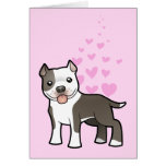 Pitbull / American Staffordshire Terrier Love Greeting Card