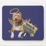 Pitbull Beware Of Guardian Angel Gifts Mouse Pad