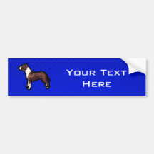 Pitbull; Blue Bumper Sticker