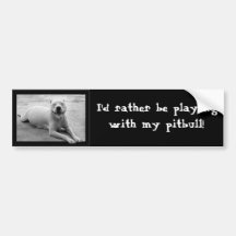 Pitbull bumper sticker