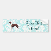 Pitbull; Cute Bumper Sticker
