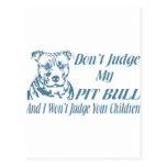 PITBULL DON'T JUDGE POST CARDS