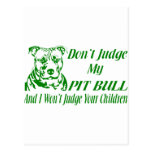 PITBULL DON'T JUDGE POSTCARDS